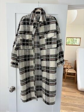 ANIMARI Oversized Shacket Coat with pockets.